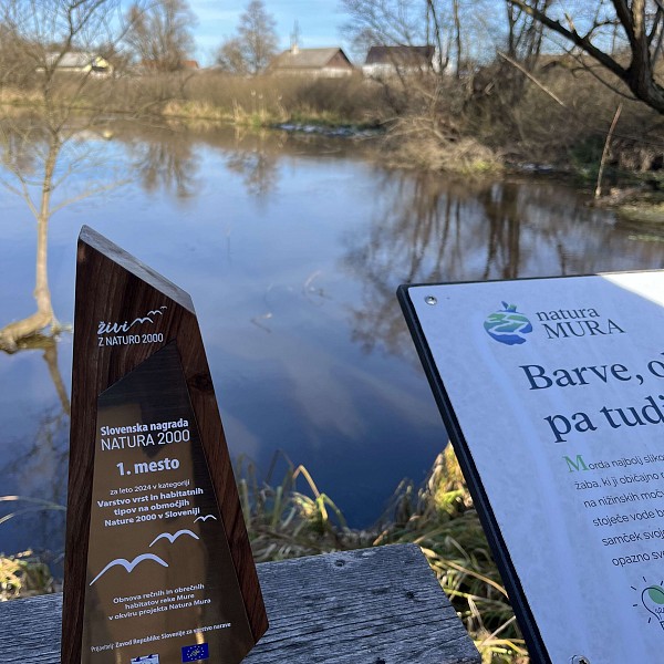 Slovenska nagrada Natura 2000 za projekt Natura Mura